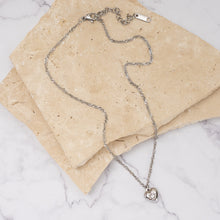 Load image into Gallery viewer, Aurelia 18k gold and silver plated heart pendant necklace