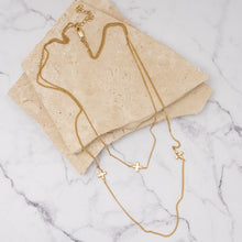 Load image into Gallery viewer, Carmen 14k gold plated 3 cross necklace