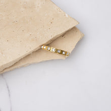 Load image into Gallery viewer, Emilia 18k gold plated cubic zirconia ring