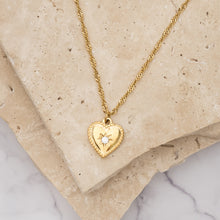 Load image into Gallery viewer, Gigi 18k gold plated heart necklace
