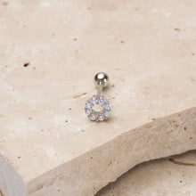 Load image into Gallery viewer, Mari 14k gold plated vermeil cubic zirconia earring - single stud