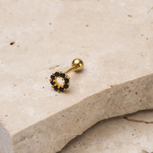 Load image into Gallery viewer, Mari 14k gold plated vermeil cubic zirconia earring -single stud