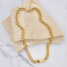 Load image into Gallery viewer, Valerie 18k gold plated Cuban chain necklace