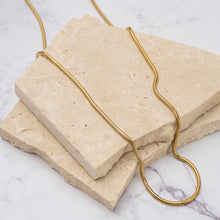 Load image into Gallery viewer, Carolina 18k gold plated snake chain necklace