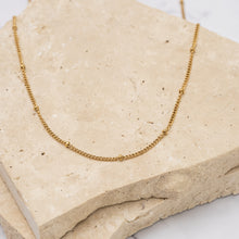 Load image into Gallery viewer, Harper 14k gold plated fine ball necklace