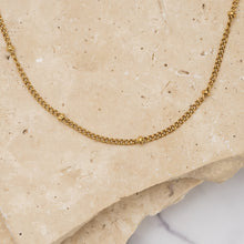 Load image into Gallery viewer, Harper 14k gold plated fine ball necklace