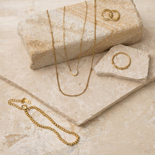 Load image into Gallery viewer, Harper 14k gold plated fine ball necklace