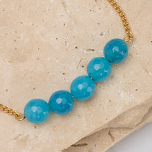 Load image into Gallery viewer, Birthstone 14k gold plated bracelet