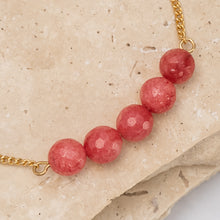 Load image into Gallery viewer, Birthstone 14k gold plated bracelet
