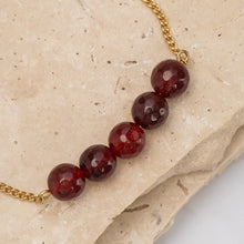 Load image into Gallery viewer, Birthstone 14k gold plated bracelet