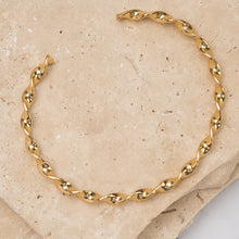 Load image into Gallery viewer, Kathryn 14k gold plated twist bracelet