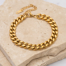 Load image into Gallery viewer, Amahle 18k gold plated cuban bracelet