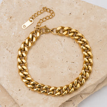 Load image into Gallery viewer, Amahle 18k gold plated cuban bracelet