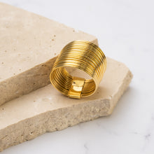 Load image into Gallery viewer, Anastasia 18k gold plated ring
