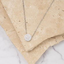 Load image into Gallery viewer, Stella 14k gold plated and silver plated zirconia necklace