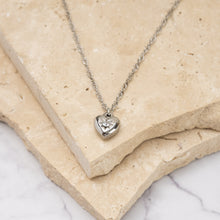 Load image into Gallery viewer, Aurelia 18k gold and silver plated heart pendant necklace
