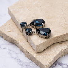 Load image into Gallery viewer, Carmel sterling silver crystal drop earrings
