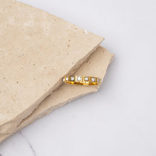 Load image into Gallery viewer, Emilia 18k gold plated cubic zirconia ring

