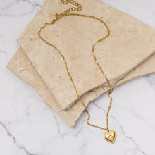 Load image into Gallery viewer, Gigi 18k gold plated heart necklace
