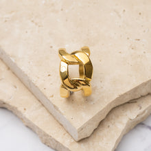 Load image into Gallery viewer, Imani 18k gold plated Cuban chain ring
