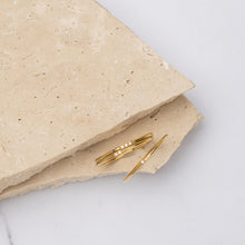 Load image into Gallery viewer, Jasmine 18k gold plated cubic zirconia stacking rings
