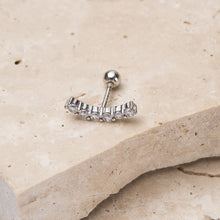 Load image into Gallery viewer, Luna 14k gold plated earring - single stud
