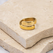 Load image into Gallery viewer, Mara 18k gold plated ring
