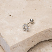Load image into Gallery viewer, Mari 14k gold plated vermeil cubic zirconia earring - single stud
