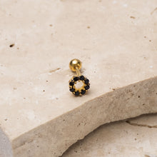 Load image into Gallery viewer, Mari 14k gold plated vermeil cubic zirconia earring -single stud
