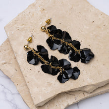 Load image into Gallery viewer, Paola 14k gold plated petal drop earrings
