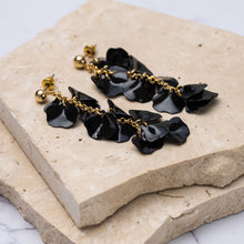 Load image into Gallery viewer, Paola 14k gold plated petal drop earrings
