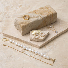 Load image into Gallery viewer, Parys 14k gold plated vermeil pearl earrings
