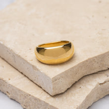 Load image into Gallery viewer, Valencia 18k gold plated gold dome ring
