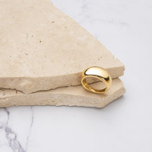 Load image into Gallery viewer, Valencia 18k gold plated gold dome ring

