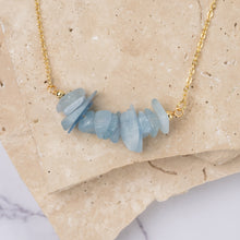 Load image into Gallery viewer, Ella 14k gold plated natural stone necklace
