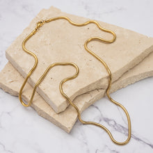Load image into Gallery viewer, Carolina 18k gold plated snake chain necklace
