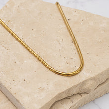 Load image into Gallery viewer, Carolina 18k gold plated snake chain necklace
