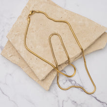Load image into Gallery viewer, Carolina 18k gold plated snake chain necklace
