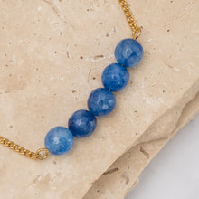 Load image into Gallery viewer, Birthstone 14k gold plated bracelet
