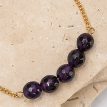 Load image into Gallery viewer, Birthstone 14k gold plated bracelet
