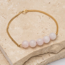 Load image into Gallery viewer, Birthstone 14k gold plated bracelet
