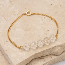 Load image into Gallery viewer, Birthstone 14k gold plated bracelet
