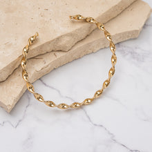Load image into Gallery viewer, Kathryn 14k gold plated twist bracelet
