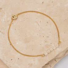 Load image into Gallery viewer, Birthstone 14k gold plated bracelet - Petite
