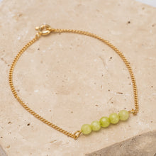 Load image into Gallery viewer, Birthstone 14k gold plated bracelet - Petite
