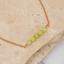 Load image into Gallery viewer, Birthstone 14k gold plated bracelet - Petite

