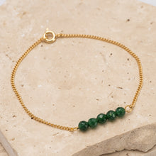 Load image into Gallery viewer, Birthstone 14k gold plated bracelet - Petite
