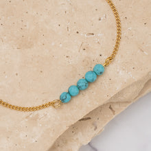 Load image into Gallery viewer, Birthstone 14k gold plated bracelet - Petite
