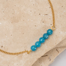 Load image into Gallery viewer, Birthstone 14k gold plated bracelet - Petite
