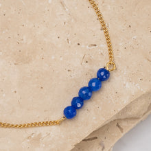 Load image into Gallery viewer, Birthstone 14k gold plated bracelet - Petite
